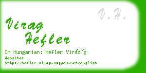 virag hefler business card